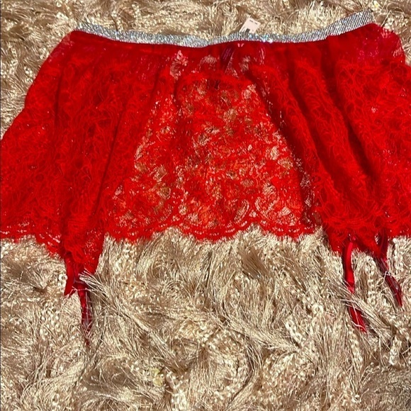 Victoria's Secret Other - VICTORIA secret rhinestone bralette & Garter skirt